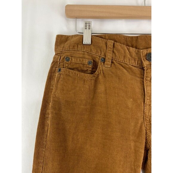 J.Crew Tobacco-Coloured Cords Womens Size 25 City Fit Academia Preppy Grunge - Picture 3 of 10